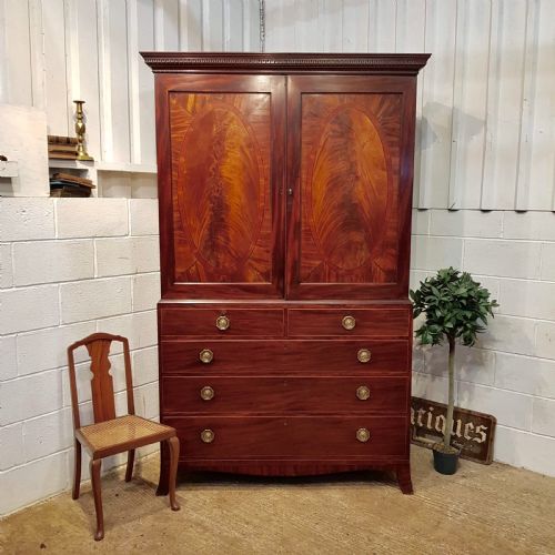 Antique Regency Mahogany Press C1820