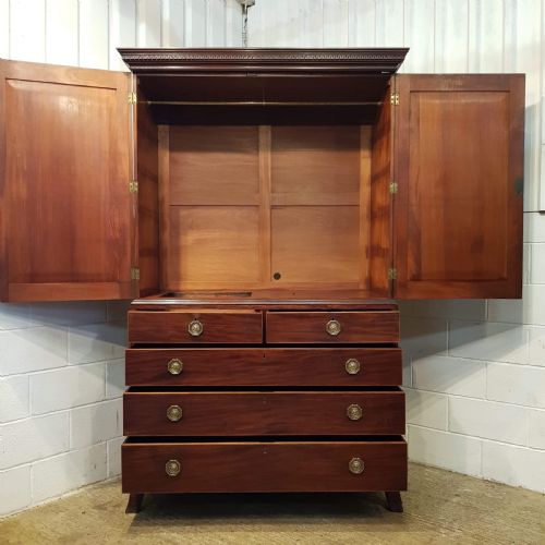 fig 1. ANTIQUE REGENCY MAHOGANY PRESS C1820