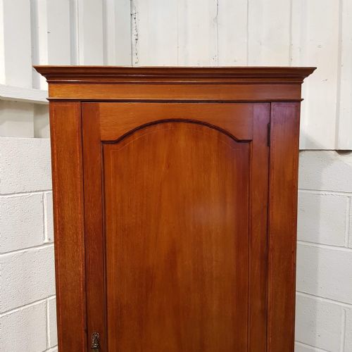 fig 1. ANTIQUE EDWARDIAN MAHOGANY SMALL NARROW WARDROBE C1900