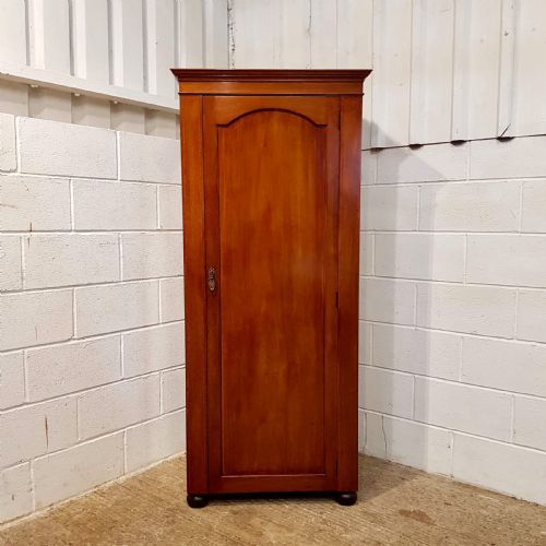 fig 2. ANTIQUE EDWARDIAN MAHOGANY SMALL NARROW WARDROBE C1900