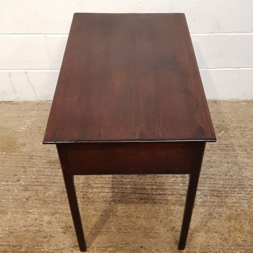 fig 2. ANTIQUE GEORGIAN PERIOD OAK SIDE TABLE C1780