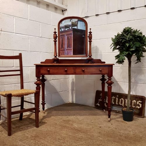 Antique Victorian Satinwood Dressing Table C1880
