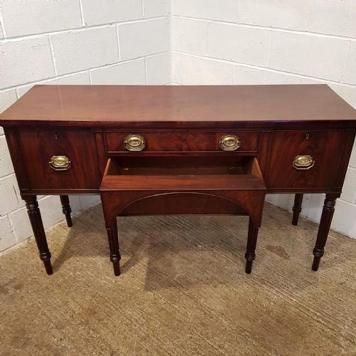 fig 2. ANTIQUE REGENCY MAHOGANY SIDEBOARD WITH SECRET DRAWER & ON GILLOWS LEGS C1820