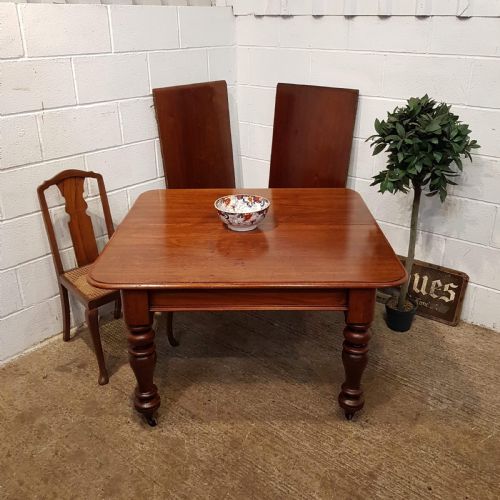 Antique Victorian Mahogany Extending Dining Table C1880