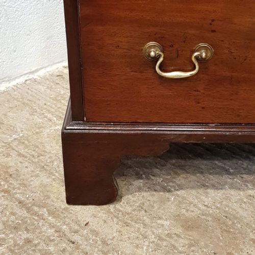 fig 1. ANTIQUE GEORGIAN PERIOD MAHOGANY DWARF CHEST OF DRAWERS C1780