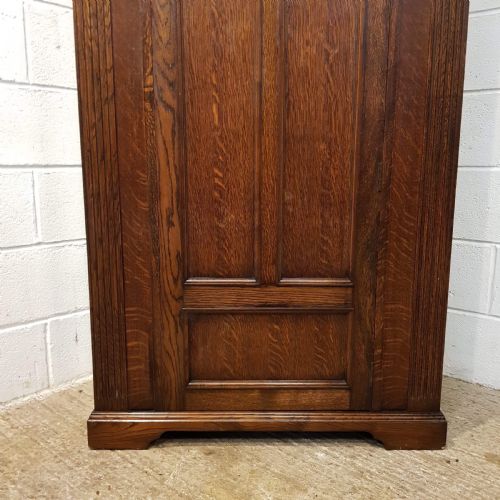 ANTIQUE OAK HALL CUPBOARD C1920 - ADDITIONAL PHOTO 3