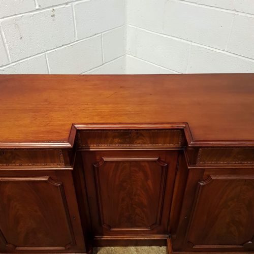 fig 1. ANTIQUE VICTORIAN MAHOGANY BREAKFRONT SIDEBOARD CHIFFONIER C1880