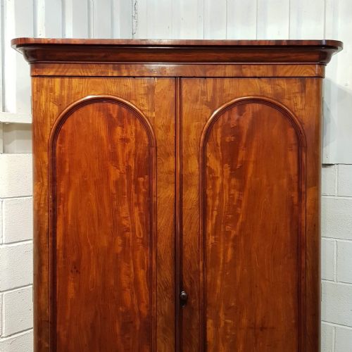 fig 1. ANTIQUE VICTOIAN MAHOGANY DOUBLE WARDROBE C1880