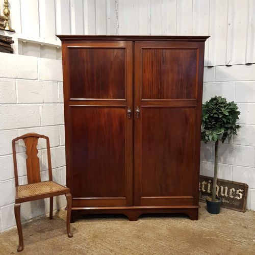 Antique Edwardian Mahogany Gents Compactum by Compactom Ltd C1920