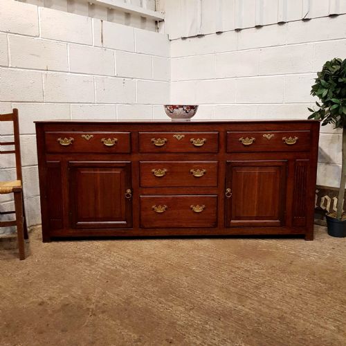 Antique 18th Century Georgian Period Joined Oak Dresser Base C1780