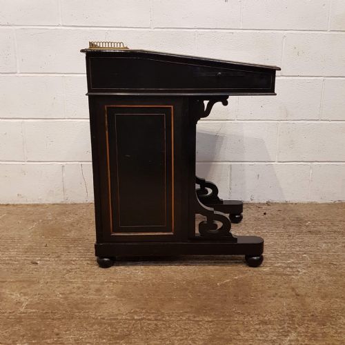 Antique Victorian Aesthetic Ebonised and Gilt Davenport Desk C1890