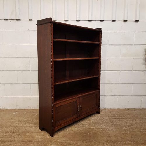 fig 2. ANTIQUE OAK OPEN BOOKCASE C1920