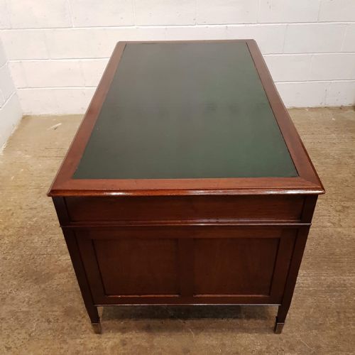 fig 1. ANTIQUE MAHOGANY TWIN PEDESTAL DESK C1920