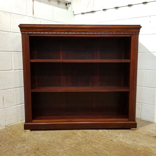 fig 1. ANTIQUE VICTORIAN MAHOGANY OPEN BOOKCASE C1880