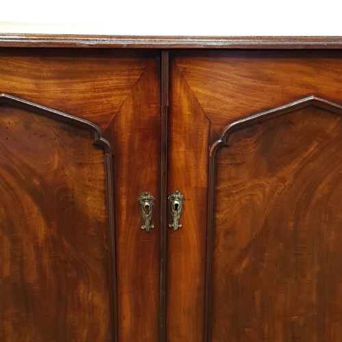 fig 1. ANTIQUE WILLIAM 1V MAHOGANY LOW CUPBOARD PRESS C1830