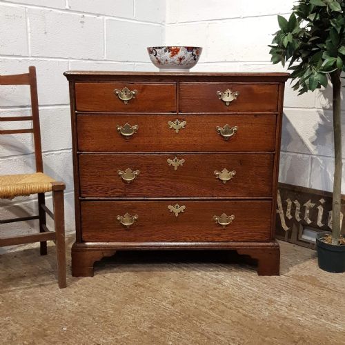 Antique 18th Century Period Oak Chest of Drawers C1770