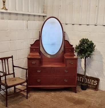 Antique Edwardian Mahogany Dressing Table C1900