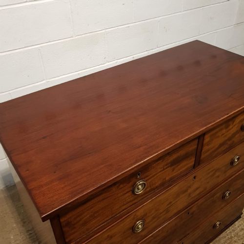 fig 1. ANTIQUE REGENCY MAHOGANY CHEST OF DRAWERS C1820
