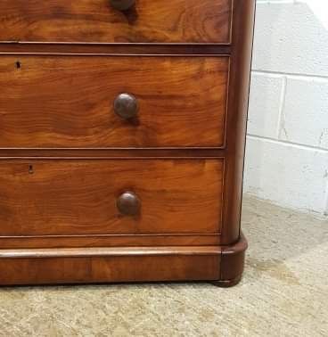 fig 2. ANTIQUE VICTORIAN MAHOGANY CHEST OF DRAWERS C1880