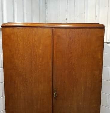 fig 2. ANTIQUE WALNUT FITTED DOUBLE WARDROBE C1920