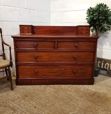 Antique Victorian Mahogany Chest of Drawers C1880