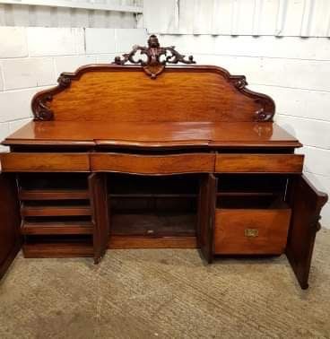 fig 2. ANTIQUE VICTORIAN MAHOGANY CHIFFONIER SIDEBOARD C1880