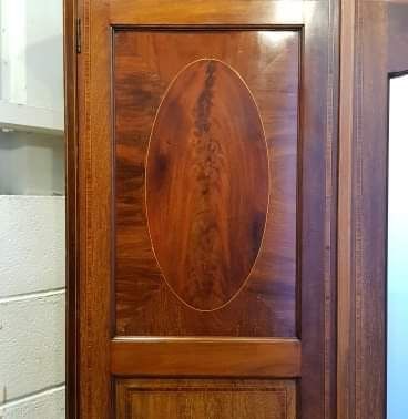 fig 2. ANTIQUE EDWARDIAN MAHOGANY SMALL TRIPLE WARDROBE C1900