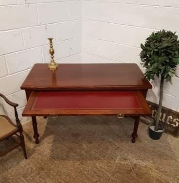 fig 2. ANTIQUE EDWARDIAN MAHOGANY WRITING DESK BY MAPLE & CO C1900