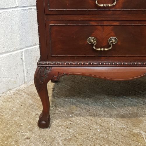 fig 2. ANTIQUE EDWARDIAN MAHOGANY ASTRAGAL GLAZED BUREAU BOOKCASE C1900