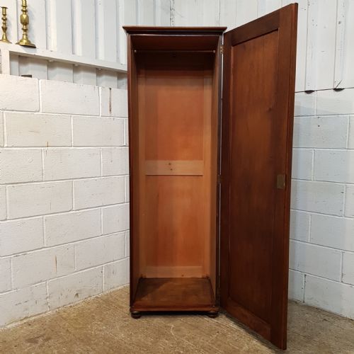 fig 2. ANTIQUE VICTORIAN MAHOGANY CENTRY BOX SINGLE WARDROBE C1880
