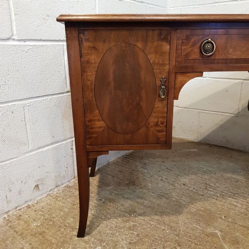 fig 2. ANTIQUE EDWARDIAN REGENCY MAHOGANY WRITING DESK C1900
