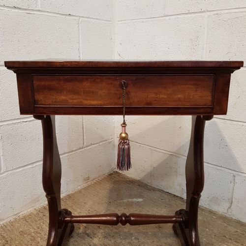 fig 1. ANTIQUE WILLIAM 1V MAHOGANY SIDE TABLE C1830