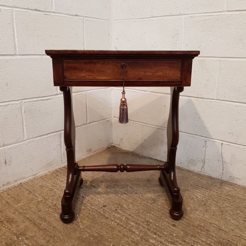 fig 2. ANTIQUE WILLIAM 1V MAHOGANY SIDE TABLE C1830