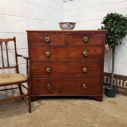 Antique 18th Century Period Mahogany Chest of Drawers C1780