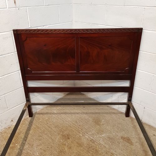 fig 1. ANTIQUE EDWARDIAN MAHOGANY DOUBLE BED C1900