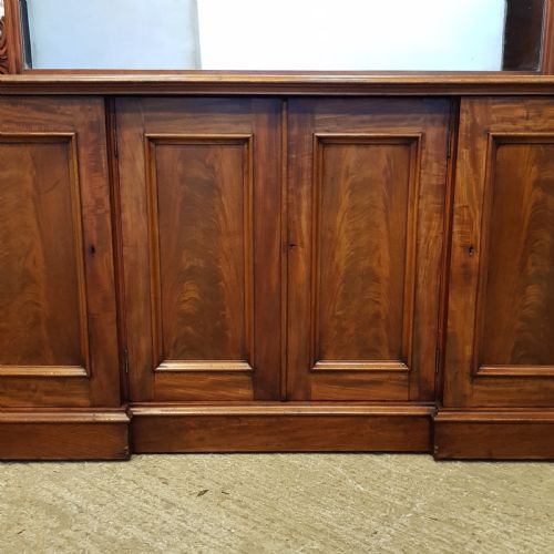 fig 2. ANTIQUE VICTORIAN MAHOGANY MIRROR BACK CHIFFONIER C1880