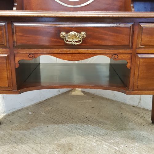 fig 2. ANTIQUE EDWARDIAN MAHOGANY SHERATON DRESSING TABLE C1900