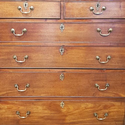 fig 1. ANTIQUE REGENCY MAHOGANY CHEST OF DRAWERS C1820