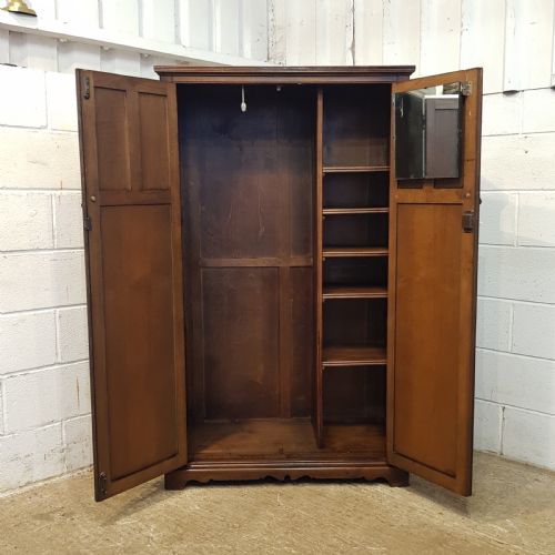 fig 2. ANTIQUE VICTORIAN BURR WALNUT BREAKFRONT TRIPLE WARDROBE C1880