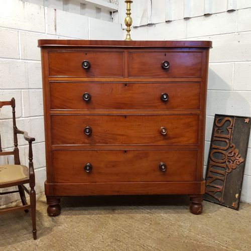 Antique Victorian Mahogany Chest of Drawers C1880