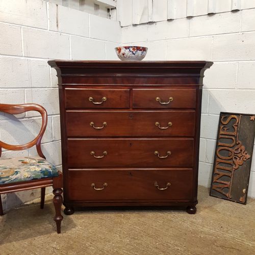 Antique 18th Century Period Mahogany Chest of Drawers C1780