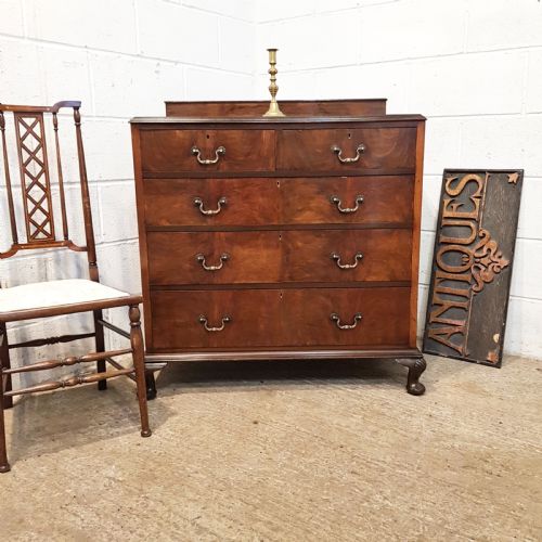 Antique Walnut Chest of Drawers C1920