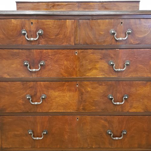 fig 2. ANTIQUE WALNUT CHEST OF DRAWERS C1920