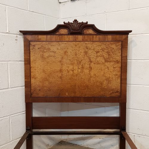 fig 2. ANTIQUE PAIR BIRR WALNUT SINGLE BEDS C1920