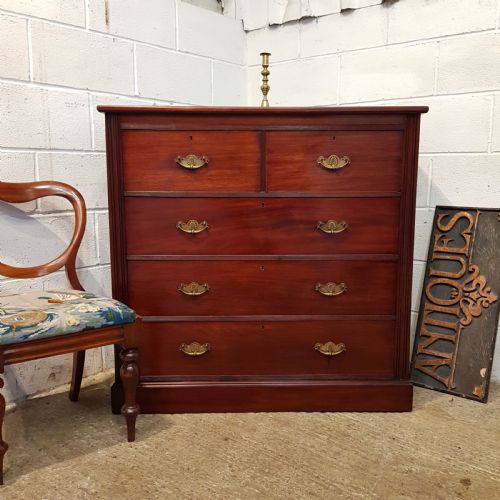 Antique Victorian Mahogany Chest of Drawers C1890
