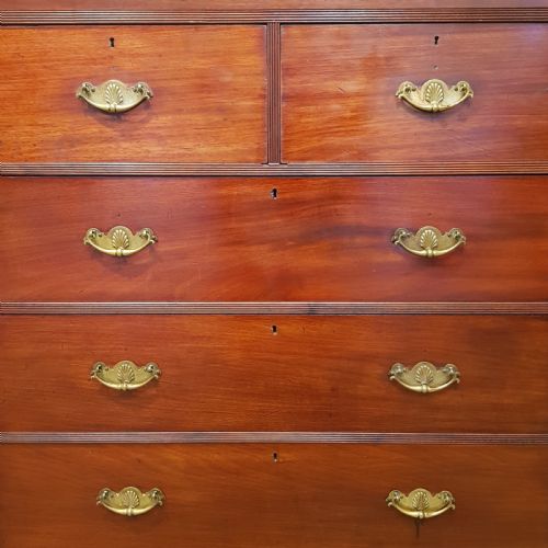 fig 2. ANTIQUE VICTORIAN MAHOGANY CHEST OF DRAWERS C1890