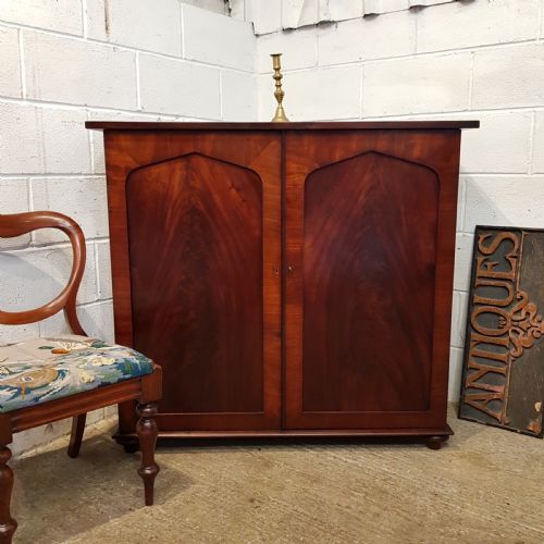 Antique William 1v Mahogany Cupboard C1830