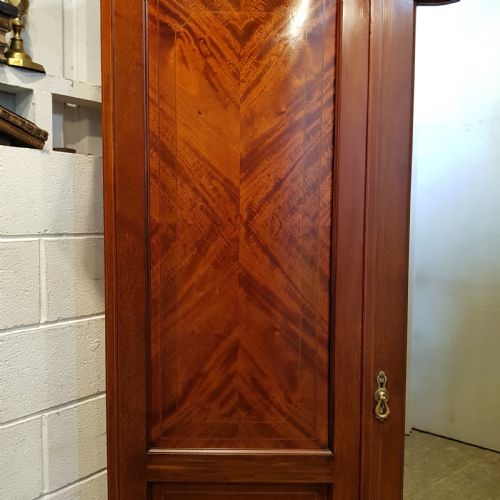 fig 2. ANTIQUE EDWARDIAN INLAID MAHOGANY TRIPLE WARDROBE C1900