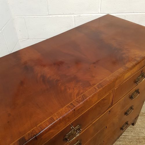 fig 2. ANTIQUE REGENCY MAHOGANY CHEST OF DRAWERS C1820