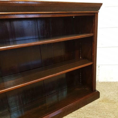 fig 2. ANTIQUE VICTORIAN MAHOGANY OPEN BOOKCASE C1880